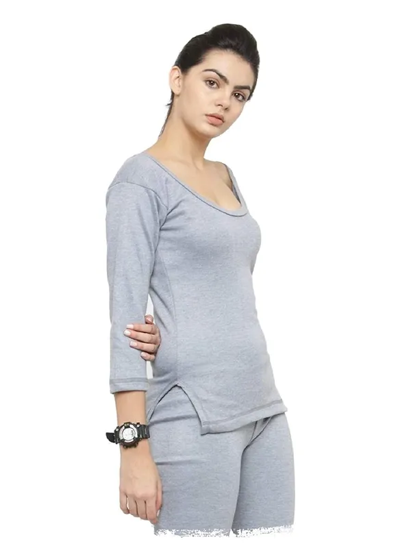 Grey_Melange_Solid_Thermal_Top_And_Lower_Set_For_Women_&_Girls