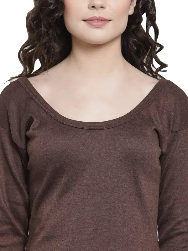 Coffee_Solid_Thermal_Top_And_Lower_Set_For_Women_&_Girls