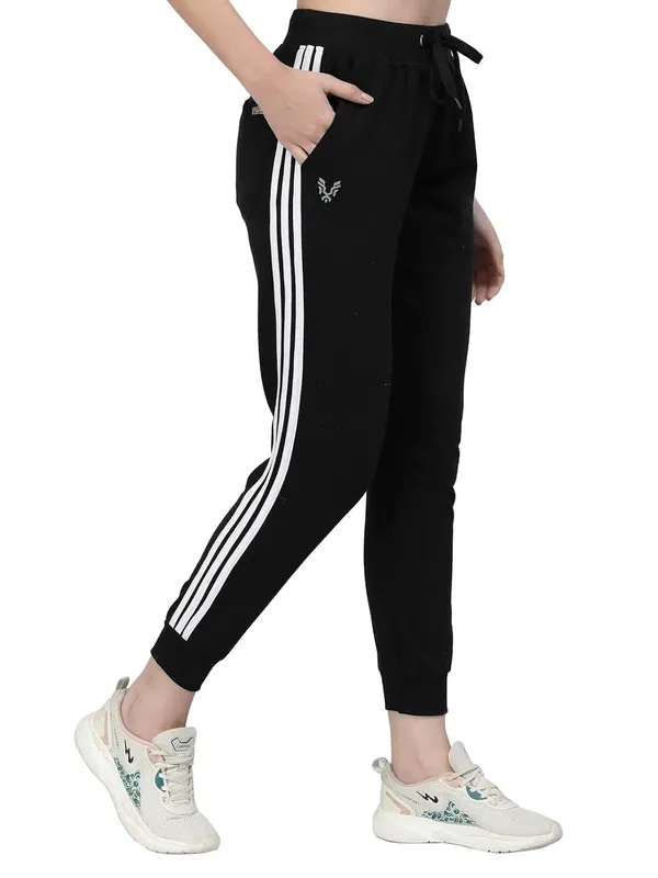 Black_Stretchable_Slim_Fit_Casual_Joggers_For_Women_&_Girls