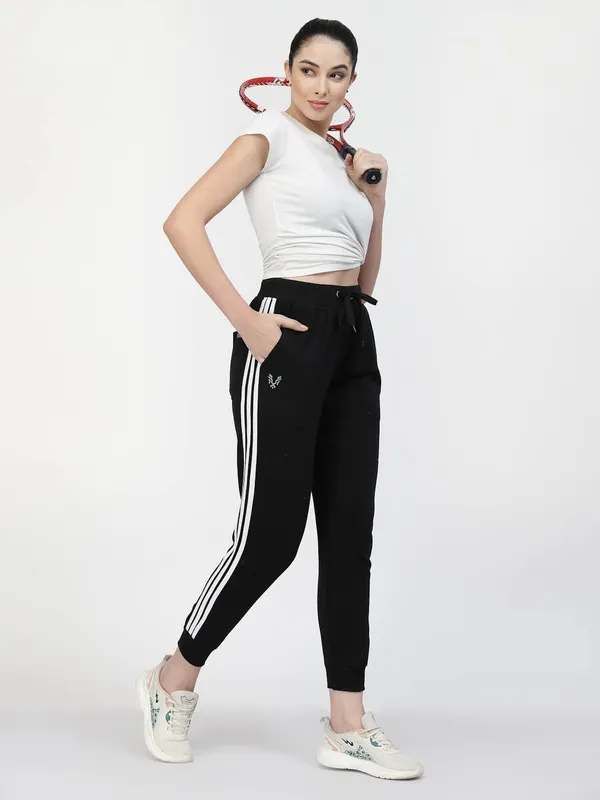 Black_Stretchable_Slim_Fit_Casual_Joggers_For_Women_&_Girls