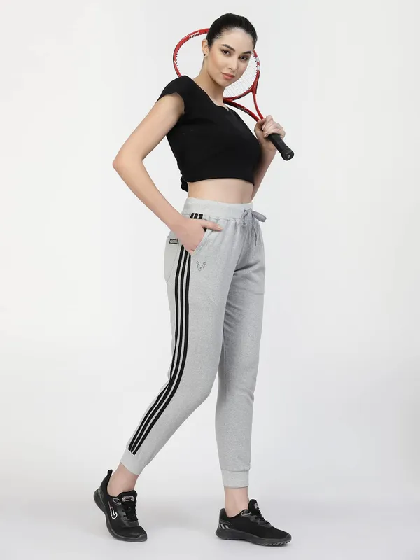 Light_Melange_Stretchable_Slim_Fit_Casual_Joggers_For_Women_&_Girls