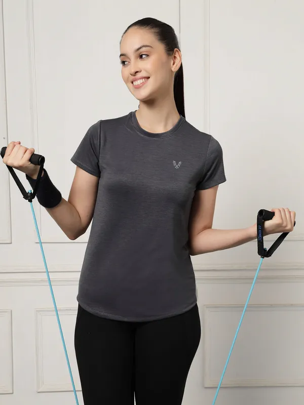 UZARUS_Women's_Regular_Fit_Gym_T-Shirt__Soft,_Breathable_&_Quick-Dry_Activewear__Ideal_for_Workout_,_Yoga,_Running,_Exercise,_Casual_Outings_&_Everyday_Comfort__Lightweight_&_Stretchable_Sportswear_Top_for_women