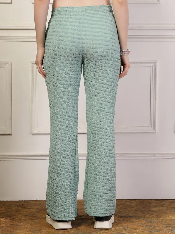 Mint_Green_Flared_Fit_Puff_Bell_Bottom_Trousers_With_Side_Pockets_For_Women_&_Girls