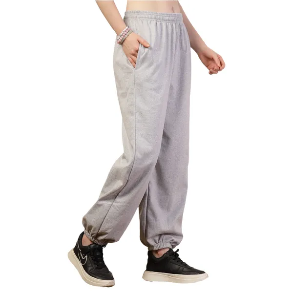Light_Melange_Loose_Baggy_Fit_Joggers_With_Side_Pockets_&_Gripped_Hem_For_Women_&_Girls