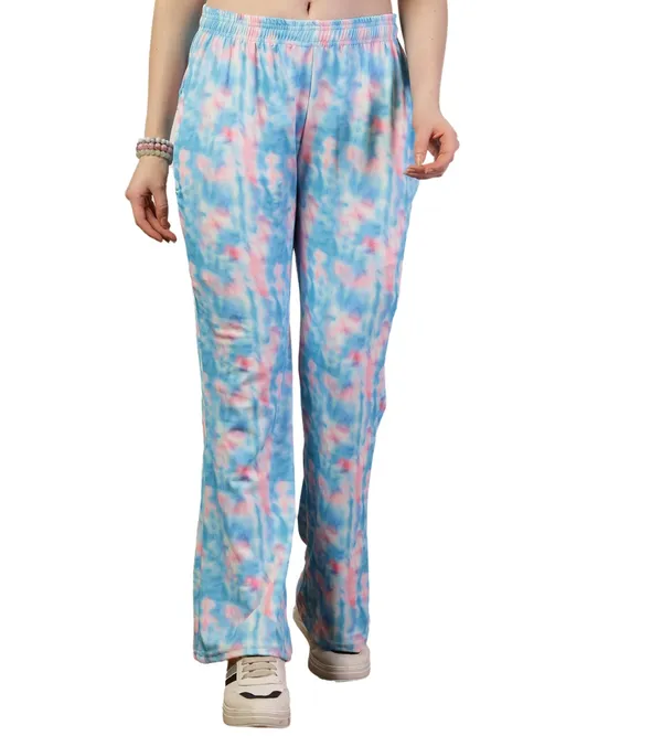 Sky_Printed_Bell_&_Bottom_Trousers_With_2_Side_Pockets_For_Women_&_Girls