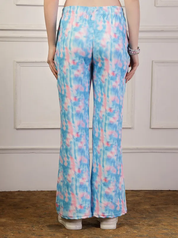 Sky_Printed_Bell_&_Bottom_Trousers_With_2_Side_Pockets_For_Women_&_Girls