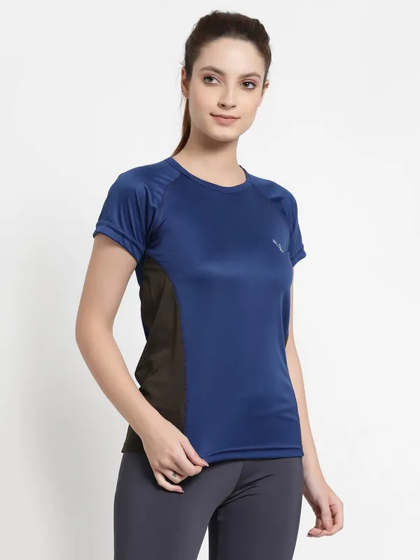 Navy_Dry_Fit_Workout_Sports_Gym_T-Shirt_For_Women_&_Girls