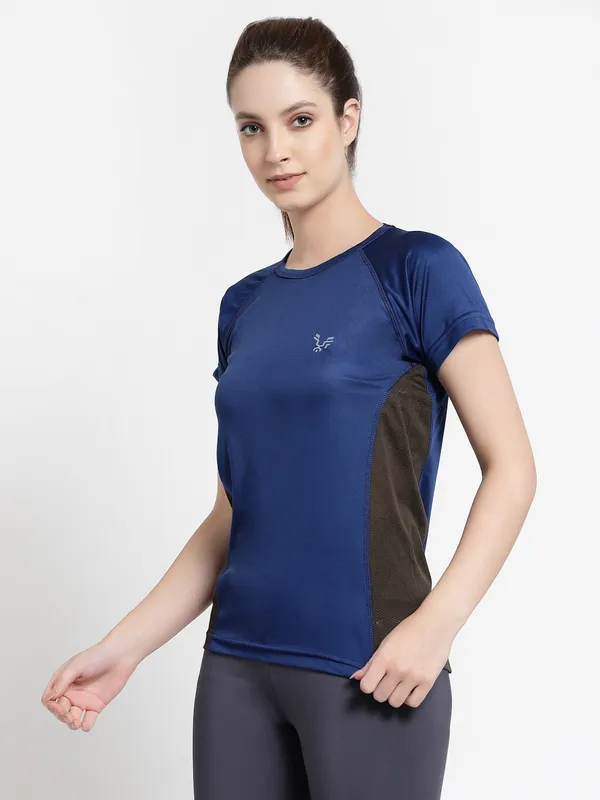 Navy_Dry_Fit_Workout_Sports_Gym_T-Shirt_For_Women_&_Girls