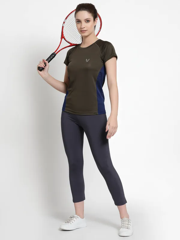 Military_Green_Dry_Fit_Workout_Sports_Gym_T-Shirt_For_Women_&_Girls