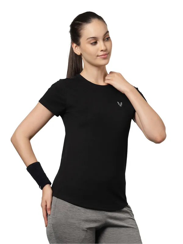 UZARUS_Women's_Regular_Fit_Gym_T-Shirt__Soft,_Breathable_&_Quick-Dry_Activewear__Ideal_for_Workout_,_Yoga,_Running,_Exercise,_Casual_Outings_&_Everyday_Comfort__Lightweight_&_Stretchable_Sportswear_Top_for_women