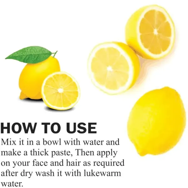 100%_Pure_&_Organic_Lemon_Fruit_Peel_Face_Cleanser_Powder,_100G,_Citrus_Limonum_Ayurvedic_&_Herbal