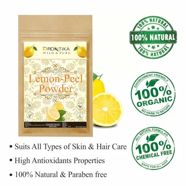100%_Pure_&_Organic_Lemon_Fruit_Peel_Face_Cleanser_Powder,_100G,_Citrus_Limonum_Ayurvedic_&_Herbal