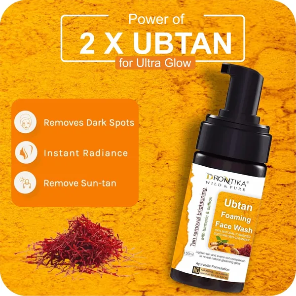 Ubtan_With_Turmeric_And_Saffron_Foaming_Face_Wash_|_Ayurvedic_And_Organically_Pure_|_150_ml