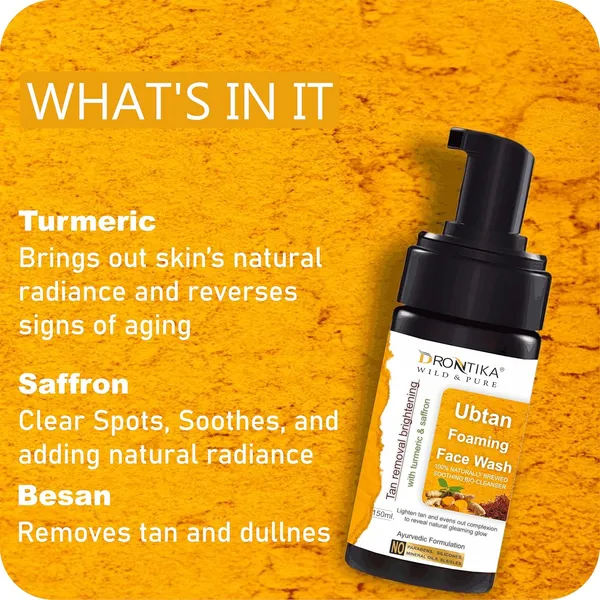 Ubtan_With_Turmeric_And_Saffron_Foaming_Face_Wash_|_Ayurvedic_And_Organically_Pure_|_150_ml