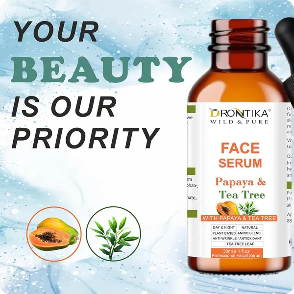 Tea_Tree_&_Papaya_Fruit_Extract_Radiance_Glow_Face_Serum_|_Non-Sticky_&_Ayurvedic_Formula_|_30_ml