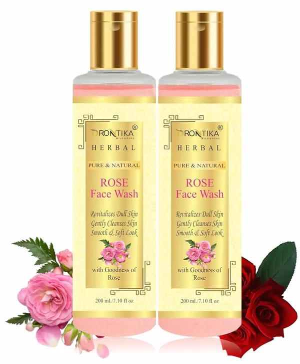 100%_Natural_Rose_Face_Wash_For_Toned,_Radiant,_Glowing_Skin_-_All_Skin_Types-200Ml