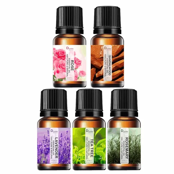 Essential_Oil_Set_Of_5_-_Rosemary,_Tea_Tree,_Lavender,_Rose_&_Sandalwood_For_Aromatherapy_(Each_10_Ml.)_50_Ml.