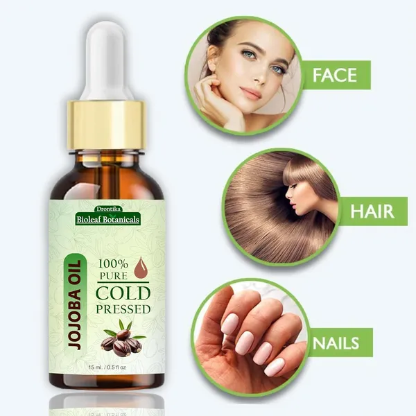 Bioleaf_Botanicals_Cold_Pressed_100%_Pure_Jojoba_Oil_For_Skin_&_Hair_With_Vitamin_E,_Omega-9,_Mineral_Free_-_(15Ml)