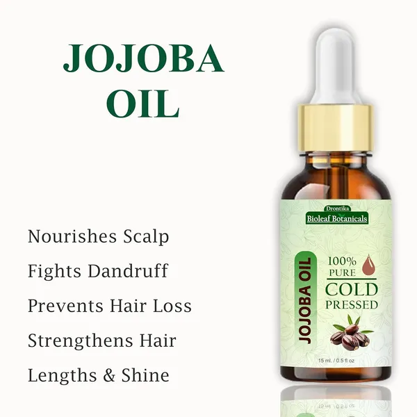 Bioleaf_Botanicals_Cold_Pressed_100%_Pure_Jojoba_Oil_For_Skin_&_Hair_With_Vitamin_E,_Omega-9,_Mineral_Free_-_(15Ml)