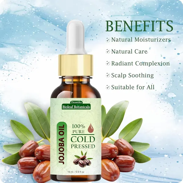 Bioleaf_Botanicals_Cold_Pressed_100%_Pure_Jojoba_Oil_For_Skin_&_Hair_With_Vitamin_E,_Omega-9,_Mineral_Free_-_(15Ml)