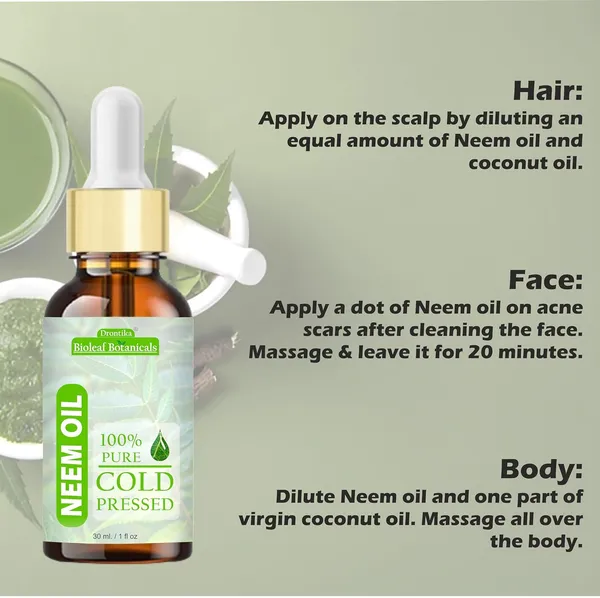 Bioleaf_Botanicals_Cold_Pressed_100%_Pure_Neem_Oil_For_Skin_&_Hair_|_Fresh_&_Ayurvedic,_Zero_Preservatives_|_Body_Massage_Oil,_Hair_Oil_-_(30_Ml)