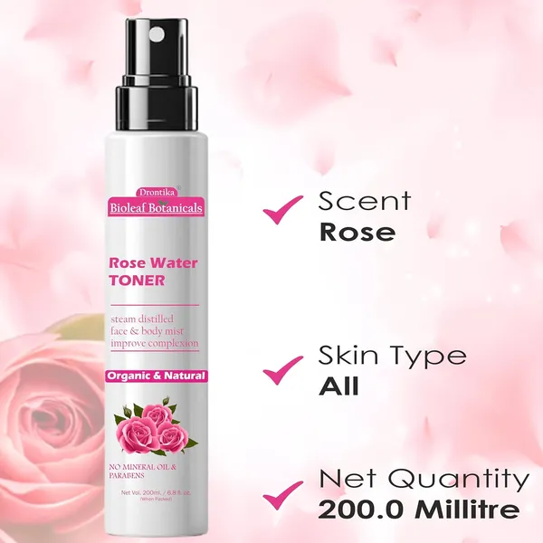 Bioleaf_Botanicals_Pure_&_Natural_Rose_Water/Skin_Toner_-_Pack_Of_200Ml_-_Steam_Distilled_-_Gulab_Jal_-_Organic_-_Chemical_Free
