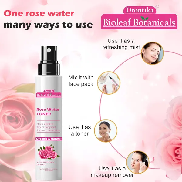 Bioleaf_Botanicals_Pure_&_Natural_Rose_Water/Skin_Toner_-_Pack_Of_200Ml_-_Steam_Distilled_-_Gulab_Jal_-_Organic_-_Chemical_Free