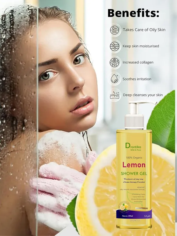 Lemon_And_Tea_Tree_Oil_Body_Wash_Pump_Bottle_With_Long_Lasting_Fragrance,_Glycerine,_Paraben_Free,_Extra_Foam,_400_Ml(Pack_Of_2)