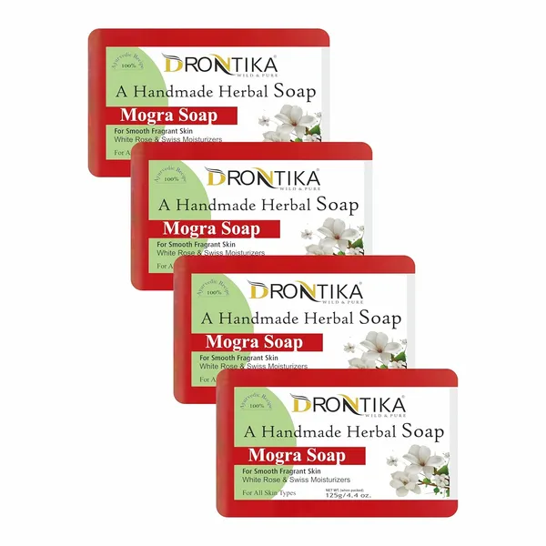 Natural_Mogra_Handmade_Herbal_Soap_Gift_Set,_Enriched_With_Essential_Oils,_(Pack_Of_4)125_G_Each
