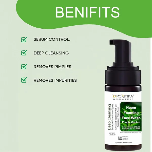Neem_Leaf_Foaming_Sulphate_Free_Face_Wash|_Reduces_Pimples_&_Purifies_Skin_|_150_ml