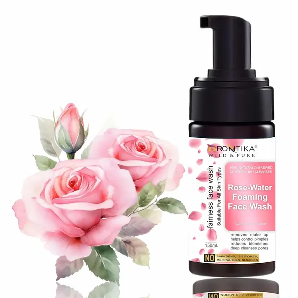 Rose_Brightening_Foaming_Face_Wash|_Ayurvedic_And_Organically_Pure_|_150_ml