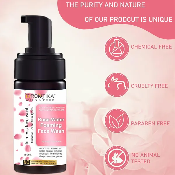 Rose_Brightening_Foaming_Face_Wash|_Ayurvedic_And_Organically_Pure_|_150_ml
