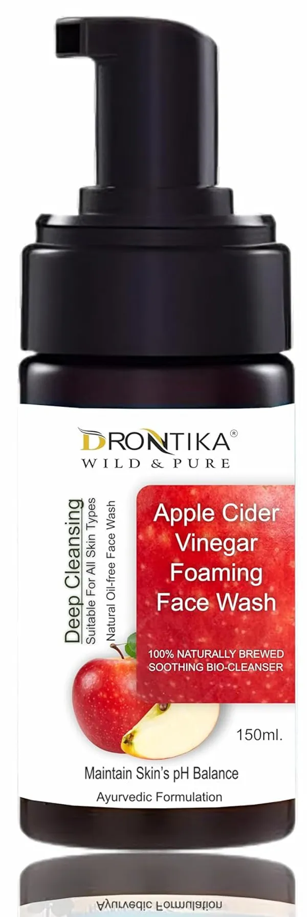 Apple_Cider_Vinegar_Foaming_Face_Wash_|For_Oily_Skin_|_Fresh,_Clear_Skin_|_Paraben_&_Sulphates_Free_|_150_Ml_|_Ayurvedic_And_Organically_Pure|_100%_Natural_Extracts