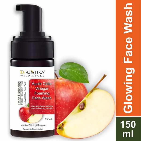 Apple_Cider_Vinegar_Foaming_Face_Wash_|For_Oily_Skin_|_Fresh,_Clear_Skin_|_Paraben_&_Sulphates_Free_|_150_Ml_|_Ayurvedic_And_Organically_Pure|_100%_Natural_Extracts