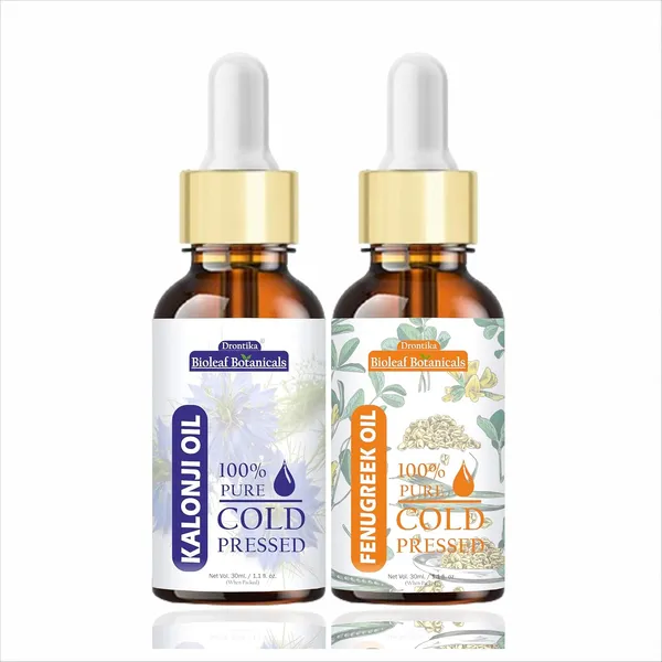 Bioleaf_Botanicals_Kalonji_Oil_&_Fenugreek_Oil_Combo_??_100%_Pure_&_Cold_Pressed_Oils_For_Hair_Growth,_Scalp_Nourishment_&_Skin_Care_??_30Ml_Each