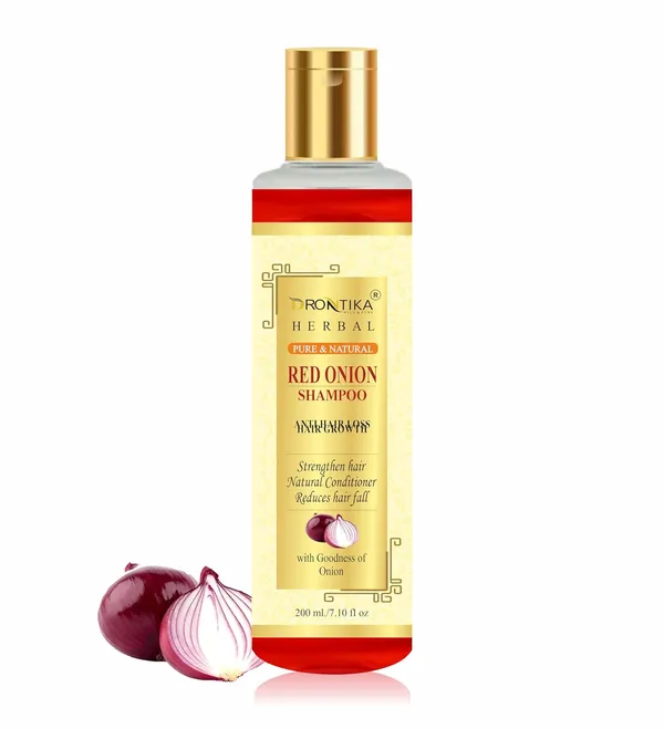Drontikanatural_Red_Onion_Shampoo_With_Red_Onion_Seed_Oil_Extract,_Black_Seed_Oil_&_Pro-Vitamin_B5_(400Ml)