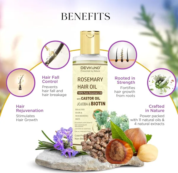 100%_Pure_Rosemary_Oil_For_Hair_With_Natural_Ingredients_|_Hair_Strenghtening_|_Nourishing_&_Volumizing_|_With_Jojoba_Oil,_Biotin_&_Castor_Oil_|_Scalp_Massager_For_Hair_Growth_|_200_Ml