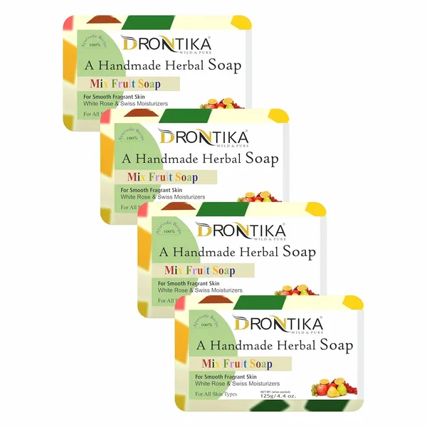Handmade_Assorted_Bath_Soap_Lemon_And_Fruit_Combo_Of_Fresh_(Pack_Of_8)_Each_125Gm