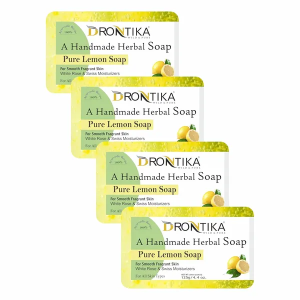 Handmade_Assorted_Bath_Soap_Lemon_And_Fruit_Combo_Of_Fresh_(Pack_Of_8)_Each_125Gm