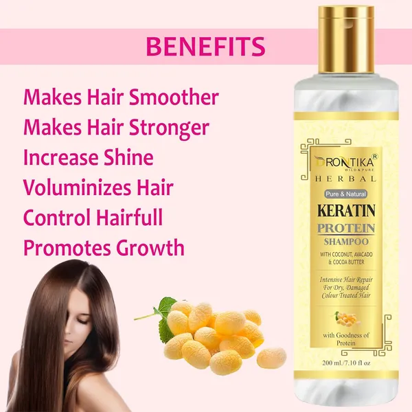 Herbal_Pure_Keratin_Shampoo_With_Coconut_Oil,_Avocado_&_Shea_Butter-_Intense_Hair_Repair_For_Dry,_Damaged_&_Color_Treated_Hair_No_Parabens_Silicons_Or_Sulphate_200_Ml_(Pack_Of_2)