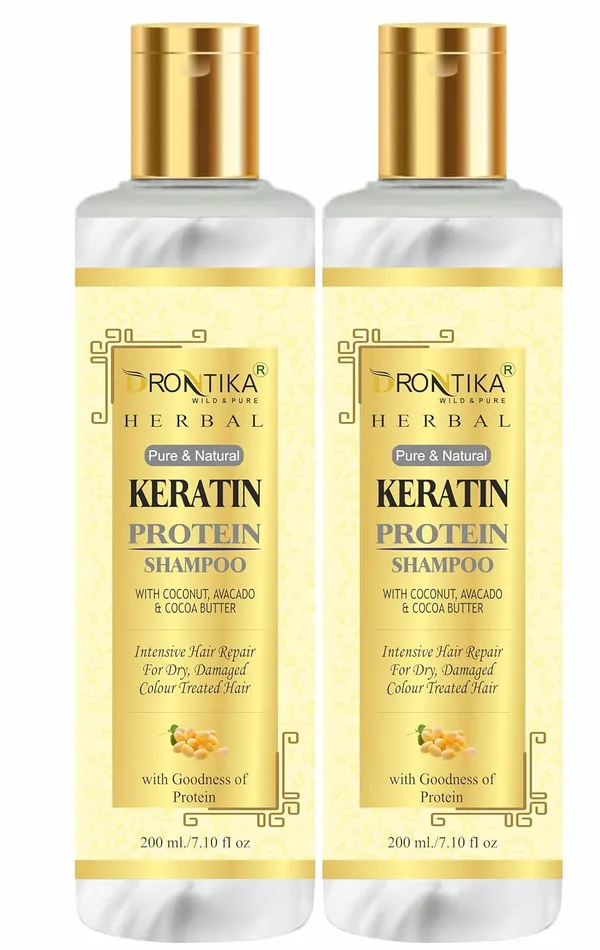 Herbal_Pure_Keratin_Shampoo_With_Coconut_Oil,_Avocado_&_Shea_Butter-_Intense_Hair_Repair_For_Dry,_Damaged_&_Color_Treated_Hair_No_Parabens_Silicons_Or_Sulphate_200_Ml_(Pack_Of_2)