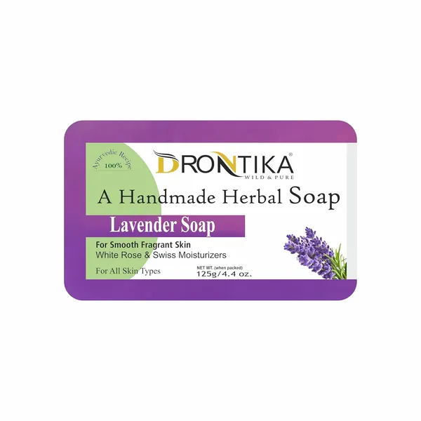 Handmade_Assorted_Bath_Soap_Combo_Of_Fresh_Lavender_And_Charcoal_(Pack_Of_8)_Each_125Gm.