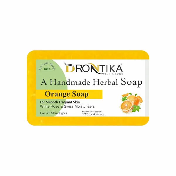 Handmade_Assorted_Bath_Soap_Combo_Of_Fresh_Lemongrass_&_Orange_(Pack_Of_8)_Each_125Gm.