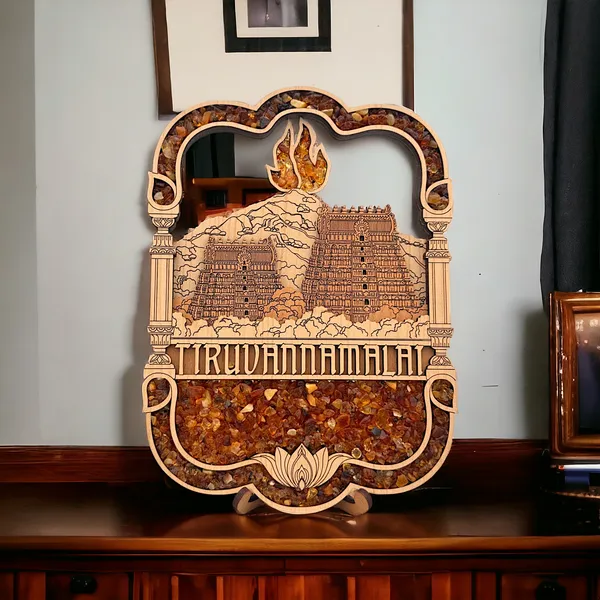 Real_Wood_And_Amber_Pano_Thiruvannamalai_For_Home_Decor