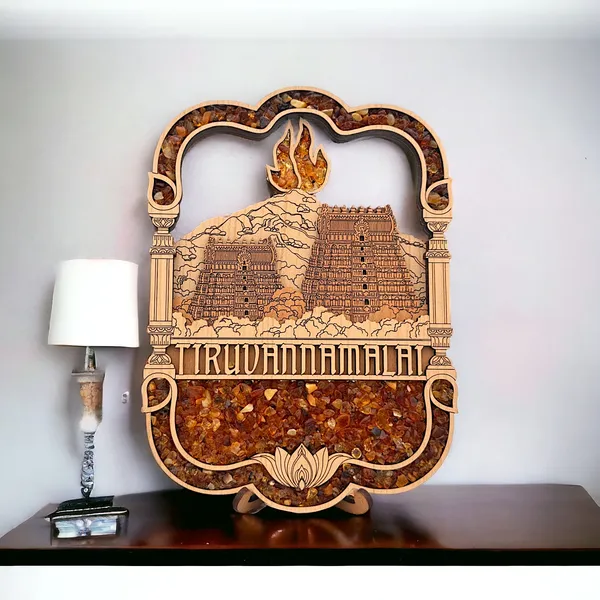 Real_Wood_And_Amber_Pano_Thiruvannamalai_For_Home_Decor