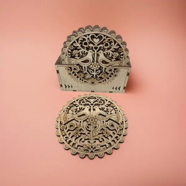 Natural_Wood_Table_Coasters_Pigeon_For_Home_Decor