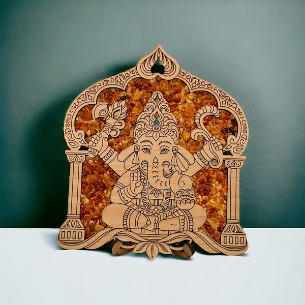 Real_Wood_And_Amber_Vitraz_Ganesha_Arch_For_Home_Decor