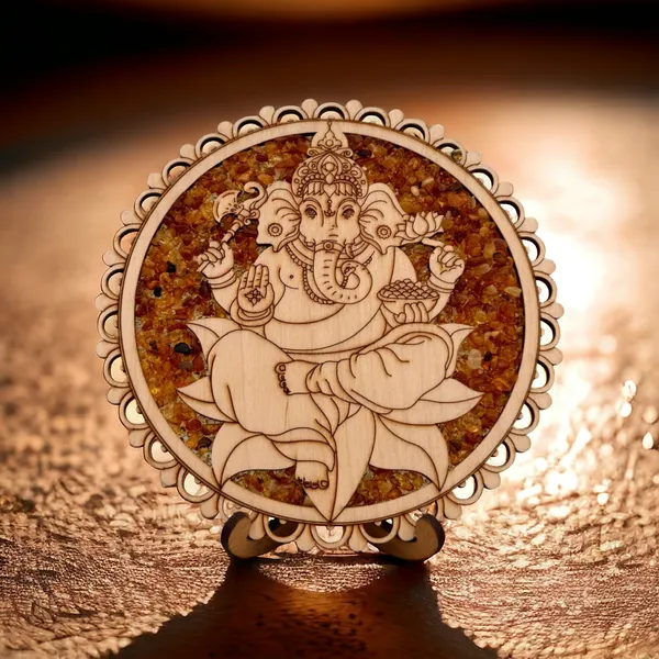 Real_Wood_And_Amber_Vitraz_Ganesha_Full_For_Home_Decor