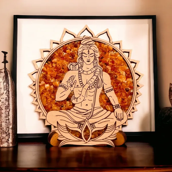 Real_Wood_And_Amber_Vitraz_Meditating_Shiva_For_Home_Decor