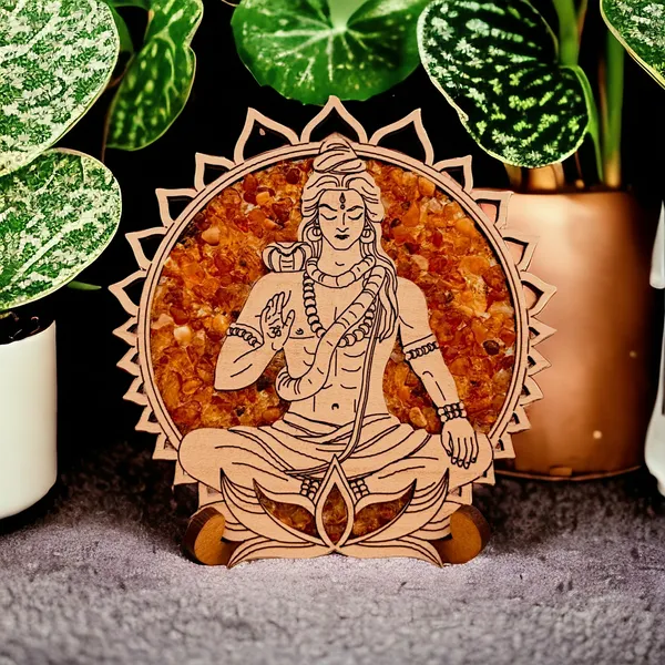 Real_Wood_And_Amber_Vitraz_Meditating_Shiva_For_Home_Decor